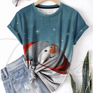 2025 Christmas T <b>Shirt</b> <b>Women</b> Santa Wear Trees Print Tees Casual <b>Long</b> <b>Sleeve</b> Holiday <b>Shirt</b> Trendy Fashion Christmas <b>Shirt</b> - Product Image 6