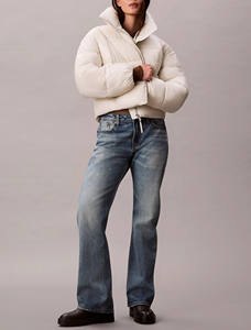 Veste polaire surdimensionnée brillante de qualité supérieure avec logo personnalisé nouveau design de vestes imperméables à glissière respirantes veste à bulles d'hiver - Product Image 3