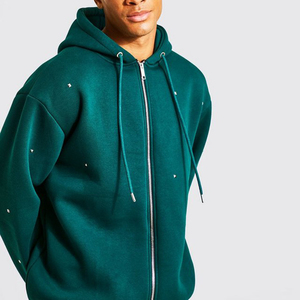 Judadera ซิปมีฮู้ดสำหรับผู้ชายโอเวอร์ไซส์ซิปมีฮู้ด - Product Image 4