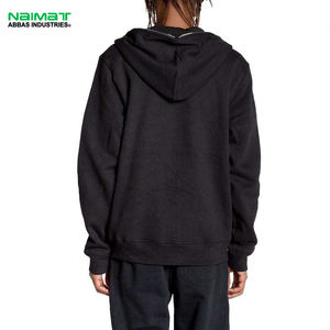 Nouveau gros de haute qualité vierge plaine visage intégral fermeture éclair thermique hiver respirant lavé à l'acide personnalisé polaire hommes sweat à capuche zippé - Product Image 2