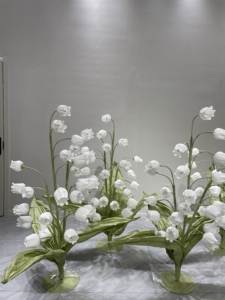 Lirio de los Valles <span class=keywords><strong>Gigante</strong></span> Realista Hecho a Mano de Papel para Decoración de Fondo de Boda, Escenario de Eventos, Fiesta, Escaparate - Product Image 2