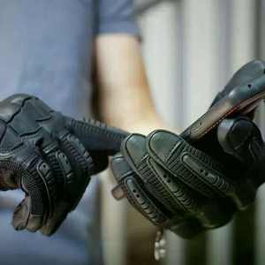 Guantes de moto de invierno de cuero real logotipo personalizado recién llegado guantes de pantalla táctil Motor ciclismo Motocross carreras deportes - Product Image 2