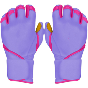 Gants de frappe unisexes en cuir et caoutchouc à doigts entiers pour le baseball, avec fermeture auto-agrippante, séchage rapide, conception à toile fermée, pour usage extérieur - Product Image 4