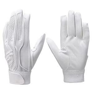 Guantes de Bateo de Béisbol de Cuero para Hombre al por Mayor OEM - Guantes Deportivos de Entrenamiento Duraderos y Protectores con Cierre de Botón en la Mano Izquierda - Product Image 1