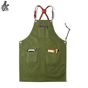 High Quality Double-Sided Poly-Cotton Solid Color Sleeveless <b>Apron</b> New Style Canvas Design - Product Image 6