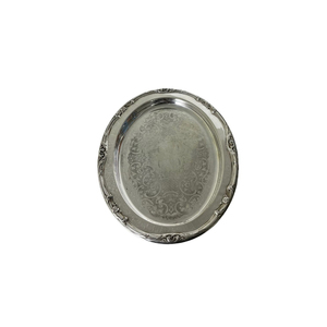 Plat de service ovale en aluminium vintage de haute qualité, plat de service en métal, plateau de service alimentaire, fournitures hôtelières à prix avantageux - Product Image 2
