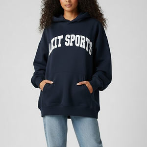 Sudadera con Capucha Extra Grande de Alta Calidad para Mujer, con Hombros Caídos, Transpirable, de Secado Rápido, Abrigada para Invierno, Directo de Fábrica - Product Image 1