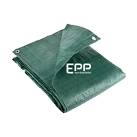 Bâche en polyéthylène vert robuste pour camion, tente, couverture, tissu industriel imperméable enduit, rayé, tissé, textile de maison