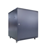 Rak Server telekomunikasi lebar IT 19 inci 18RU 42RU 800mm, pintu depan baja pintu belakang
