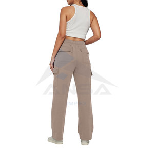 <b>Womens</b> Cotton Active Wear Solid Color <b>Fleece</b> Flares Track Pants Sweatpants Warm Winter <b>Fleece</b> <b>Jogger</b> Pants With Deep Pockets - Product Image 6