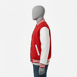 Vestes universitaires pour hommes en gros, style cool, hiver, respirantes, finitions de qualité, couleurs personnalisées pour les jeunes, 100% laine, pour hommes, veste universitaire - Product Image 2