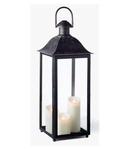 Farol de Vela de Metal y Vidrio de Diseño Moderno, Único y Elegante, Nuevo Diseño, Decoración para el Hogar y Navidad - Product Image 5