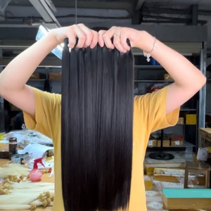 Vietnam Extension de cheveux de tissage humain 100% cheveux de donneur vierges Super Double matière première étirée avec prix de gros de haute qualité - Product Image 6