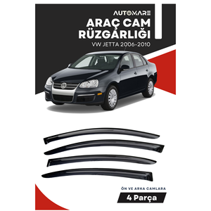 Volkswagen Jetta 2006-2010 Déflecteurs de voiture compatibles avec le pare-brise de taille spéciale en verre automatique - Product Image 4