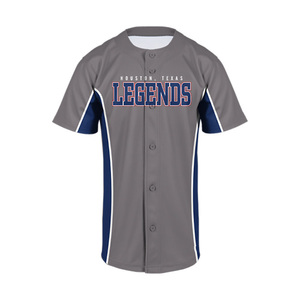 Maillot de baseball imprimé personnalisé pour hommes avec logo brodé Vêtements de sport respirants Options de taille plus pour les amateurs de sport - Product Image 1