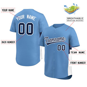 Camiseta de béisbol con estampado Digital de estilo degradado personalizado, uniforme de béisbol Hip Pop para hombres y mujeres, camiseta de béisbol con nombre y logotipo cosido para jóvenes - Product Image 2