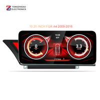 YZG 10,25 "8 Core Android 10 Carplay 4 + 32/64GB Radio Multimedia reproductor de DVD de navegación Android para Audi A4 B8 B7 B6 2009-2016