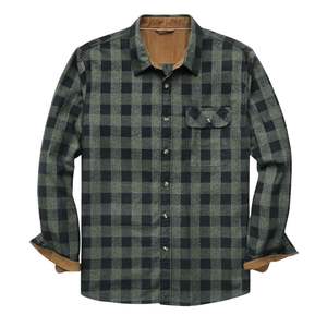 Heavyweight Check Men Flannel <b>Shirt</b> Fleece Lined Winter Warm <b>Shirt</b> Long Sleeve Casual Button Up Thermal Work <b>Shirt</b> - Product Image 1