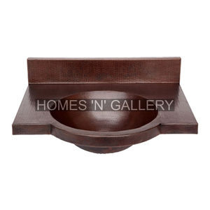 New Charola <b>Square</b> Copper Sink Bathroom Bar Sinks Bathroom Copper Sink Luxury Dark Matte Custom Manufacturer Supplier - Product Image 2