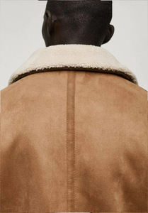 Chaquetas de Cuero de Manga Larga para Hombre, Personalizadas al por Mayor, con Logotipo Frontal, Cuero Importado de Alta Calidad, Resistentes al Viento e Impermeables - Product Image 5