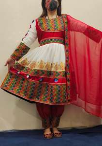 ชุดเดรสยาวสไตล์อัฟกานิสถานสำหรับผู้หญิงชุดเดรสยาวปักลายมาใหม่ - Product Image 2