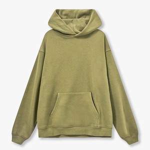 Sudadera con capucha de tela de rizo de algodón orgánico transpirable de secado rápido, ropa de invierno a rayas de contraste bordada ecológica, envío rápido - Product Image 2