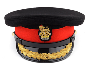 High Quality White Peaked Caps Custom Bullion Badge Uniform <b>Hats</b> Structured Design Wholesale Supplier - Product Image 2