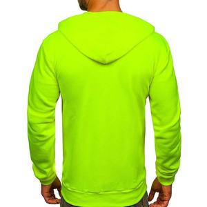 Sudadera con Capucha para Hombre, Estilo Informal, de Algodón, con Cierre, Diseño Sólido, para Invierno, Tendencia, Venta al por Mayor - Product Image 2