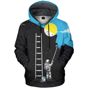 เสื้อฮู้ดดี้ลำลองแบบยูนิเซ็กซ์สำหรับฤดูหนาวปี 2025 ทรงหลวม ไหล่ตก ผ้าฝ้าย 100% สีดำล้วน แต่งคริสตัลวิบวับ - Product Image 2