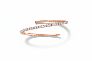 Pulsera Flexible de Diamantes Naturales de Lujo en Oro de 14K |   Diamante de Corte Brillante de 4.06 CTTW, Chapado en Rodio, Certificado por IGI - Product Image 4