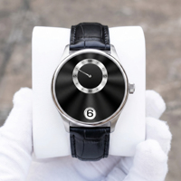 Montre mécanique minimaliste unique à heure sautante automatique Miyota 9015, personnalisable avec logo, fabricant OEM ODM