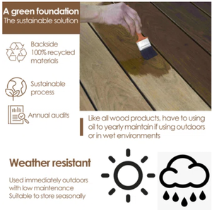 Tuiles de terrasse en bois ACACIA 6-SLAT 300X300X19MM Design moderne de qualité supérieure pour la décoration extérieure lisse bas quantité minimale de commande bon marché à l'exportation - Product Image 5