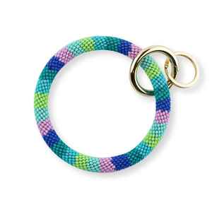 Luxe à la mode nouveau Design multicolore broderie perlée porte-clés voiture vélo USB sac à main sac clé décoratif utilisation classique fantaisie - Product Image 6