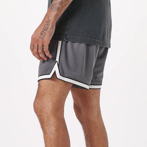 2025 personnalisé hommes Gym Sport maille Shorts mode décontracté été basket-ball conception uni teint solide motif Sublimation transfert - Product Image 3