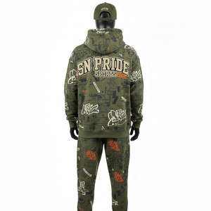 Latest Design Unisex Sublimated Hooded Solid Tracksuit <b>Top</b> Trending Professional OEM Manufactured Embroidery Breathable - Product Image 2