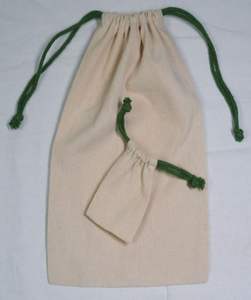 Sacs en coton biologique recyclables écologiques en gros avec cordon de serrage, impression sérigraphique, logo personnalisé, emballage cadeau pour artisanat - Product Image 4