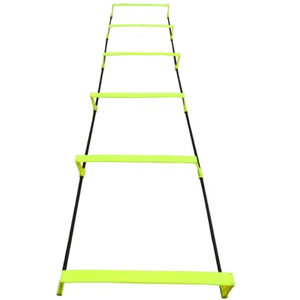 Rectangle Shaped Plastic Elevated Speed Agility Ladder for Sports Available in Black and Yellow Colour - Product Image 1