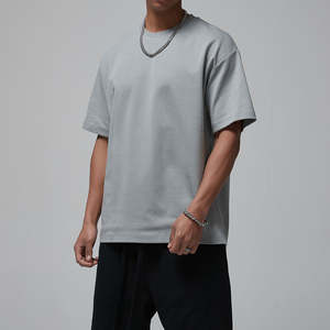 BlanqWear <b>Mens</b> O-Neck Short Sleeve <b>Fleece</b> Formal T-<b>Shirt</b> Loose Fit Premium 100% Cotton 280g Anti-Bacterial Quick Dry - Product Image 1