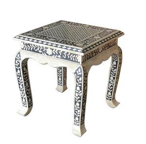 Console en incrustation d'os, table en incrustation d'os de style marocain - Product Image 1