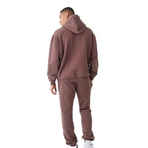 Survêtement d'hiver personnalisé à capuche pour homme, coupe classique, respirant, avec logo imprimé sur mesure - Product Image 5