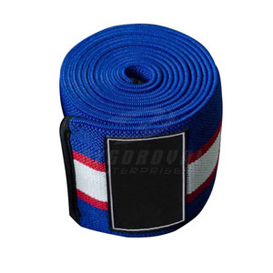 Genouillères de fitness longues personnalisées à haute élasticité Offre Spéciale OEM enveloppes de genou d'haltérophilie de fitness à usage intensif - Product Image 1
