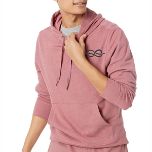 Vente en gros d'hommes Échantillon gratuit vierge Sweats à capuche organiques de haute qualité pour hommes Pull unisexe en coton Sweat à capuche Sweats à capuche pour hommes unis - Product Image 2