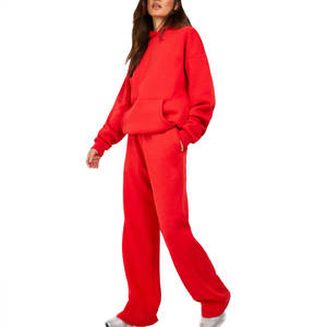 Ensemble de survêtement décontracté pour femmes, logo personnalisé, vêtements de sport, tenue deux pièces pour le quotidien et l'entraînement - Product Image 3