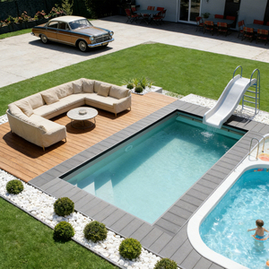 Piscinas enterradas, empresas de suministros para piscinas, piscinas de fibra de vidrio para adultos, piscinas infinitas al aire libre, piscinas - Product Image 2