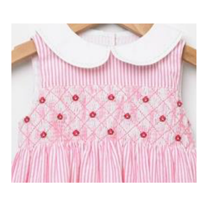 Tops para Niñas 100% Algodón Teñido con Hilo y Estampado, Diseño sin Mangas con Bordado en el Pecho - Product Image 2