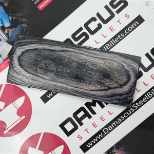 Écailles de manche de couteau en bois de charbon de bois foncé, gris fumé, noir, paire de 2, résine laminée pour la fabrication de couteaux personnalisés - Product Image 2