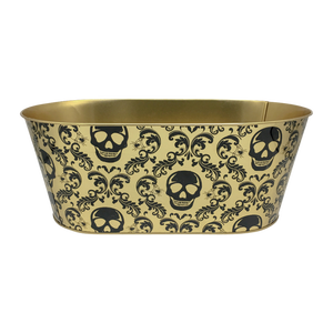 Enfriador de vino de fiesta de metal Bañera de champán de acero inoxidable Cubo de hielo de cerveza de lujo blanco y dorado Cubo de hielo personalizado Bar Restaurantes - Product Image 4