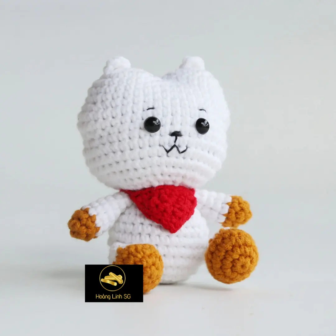New Handmade Crochet Thú Nhồi Bông Con Chó Đồ Chơi Made Tại Việt Nam Hoang Linh Sg Kimy + 84938616690