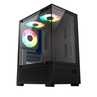 Bilgisayar kasası üretici toptan OEM yüksek kalite orta kule mikro ATX vaka PC oyun PC kasa bilgisayar