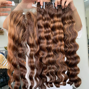 Extensión de cabello humano vietnamita 100% precio al por mayor barato con cabello ondulado virgen y remy de la mejor calidad - Product Image 1